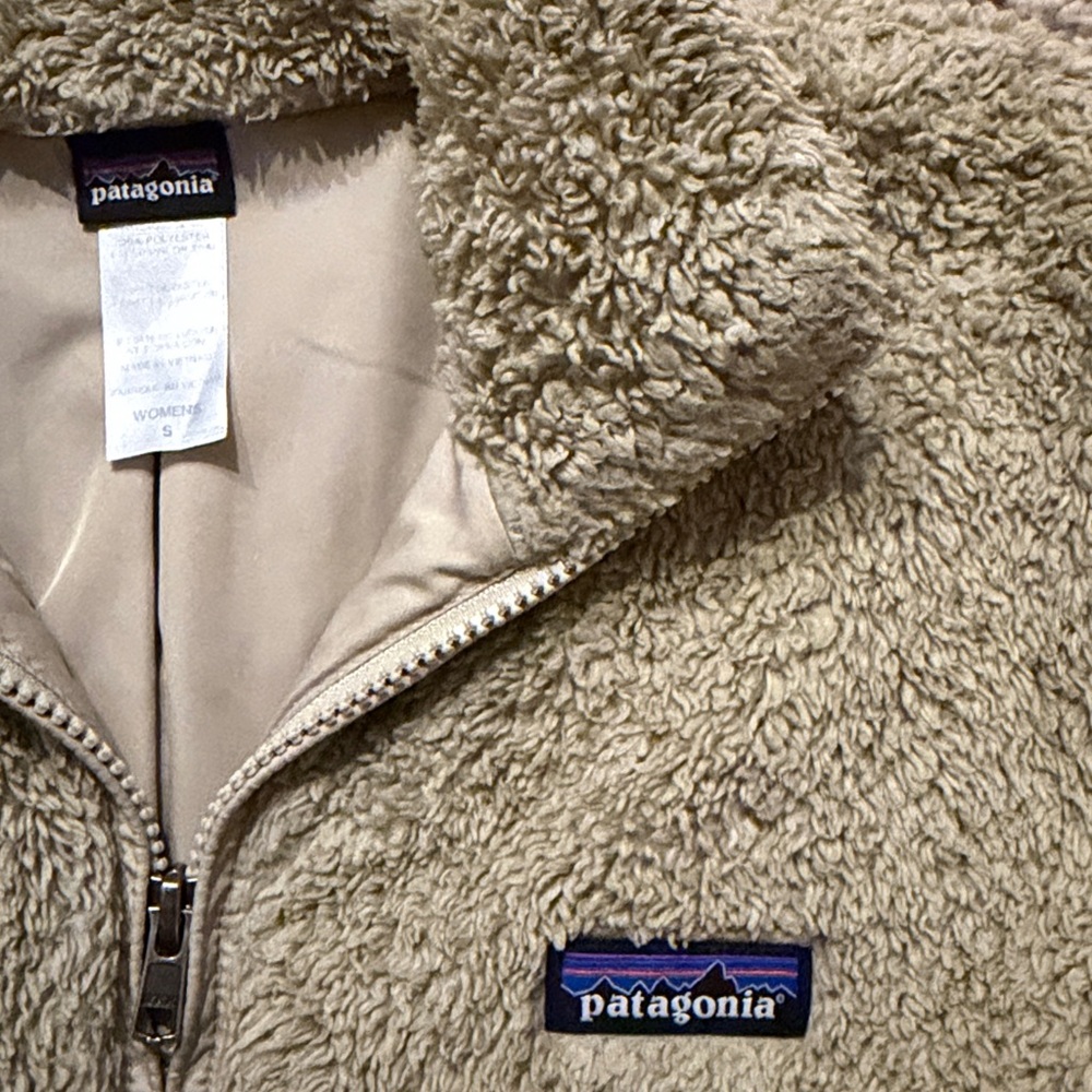 PATAGONIA Women's Fleece Full-Zip Jacket W's Los Gatos Jacket Tan Size Small - Picture 4 of 6